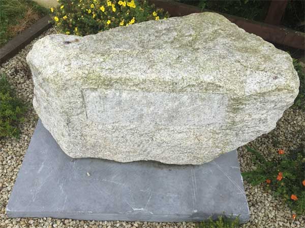 Large granite free standing name plate