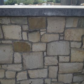 Large white sandstone building stone