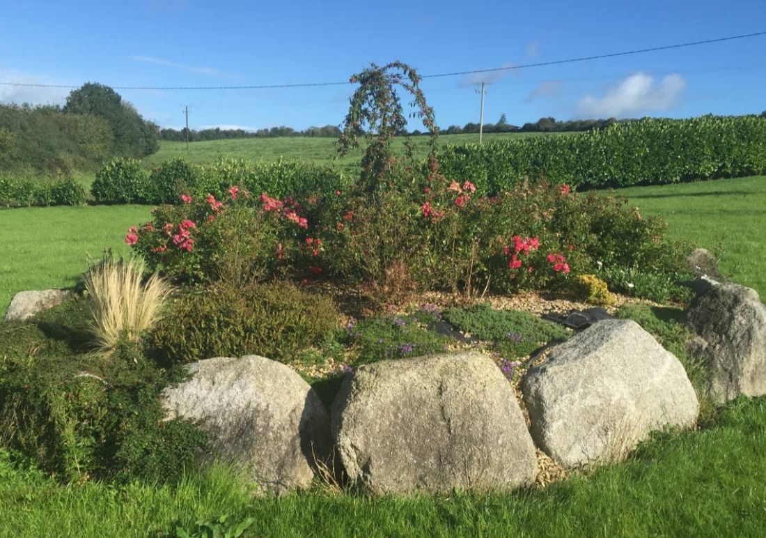 Garden feature-large granite boulders