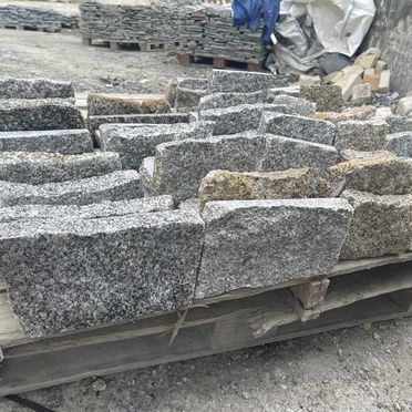 Grey & brown granite mixed corner stones 