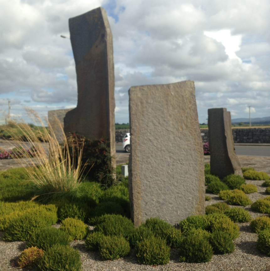 Stone artwork monument 