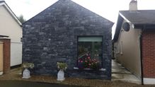 Limestone thin wall cladding finished with a dry joint