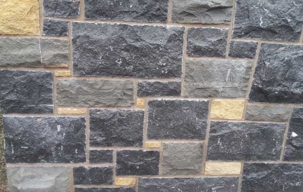 Split modular effect limestone, grey & cream sandstone mix