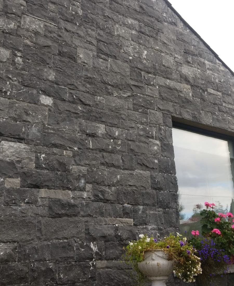 Limestone thin wall cladding with a variety of shades & tones