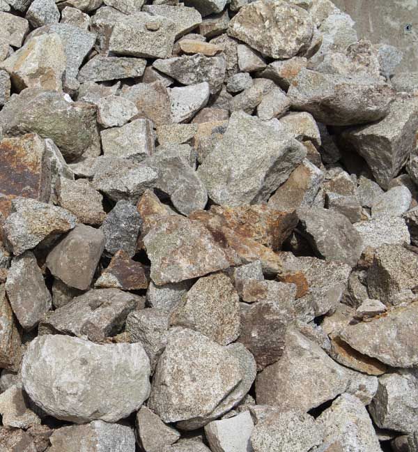 Mixed granite random rubble